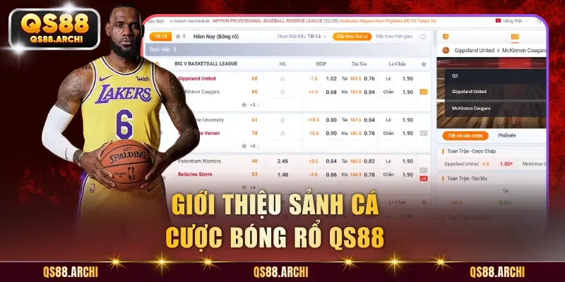 Giới thiệu sảnh cá cược bóng rổ QS88