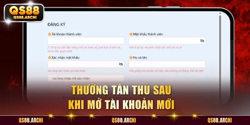 Thưởng tân thủ sau khi mở tài khoản mới